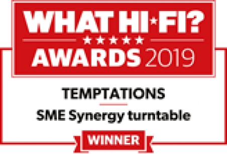 Az SME Synergy nyerte 2019-ben a What Hi-Fi? Temptations d&iacute;jat